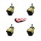 Service Caster 2 Inch Bright Brass Hooded Grip Ring Ball Casters, 4PK SCC-GR01S20-POS-BB-716-4 - alternate 4